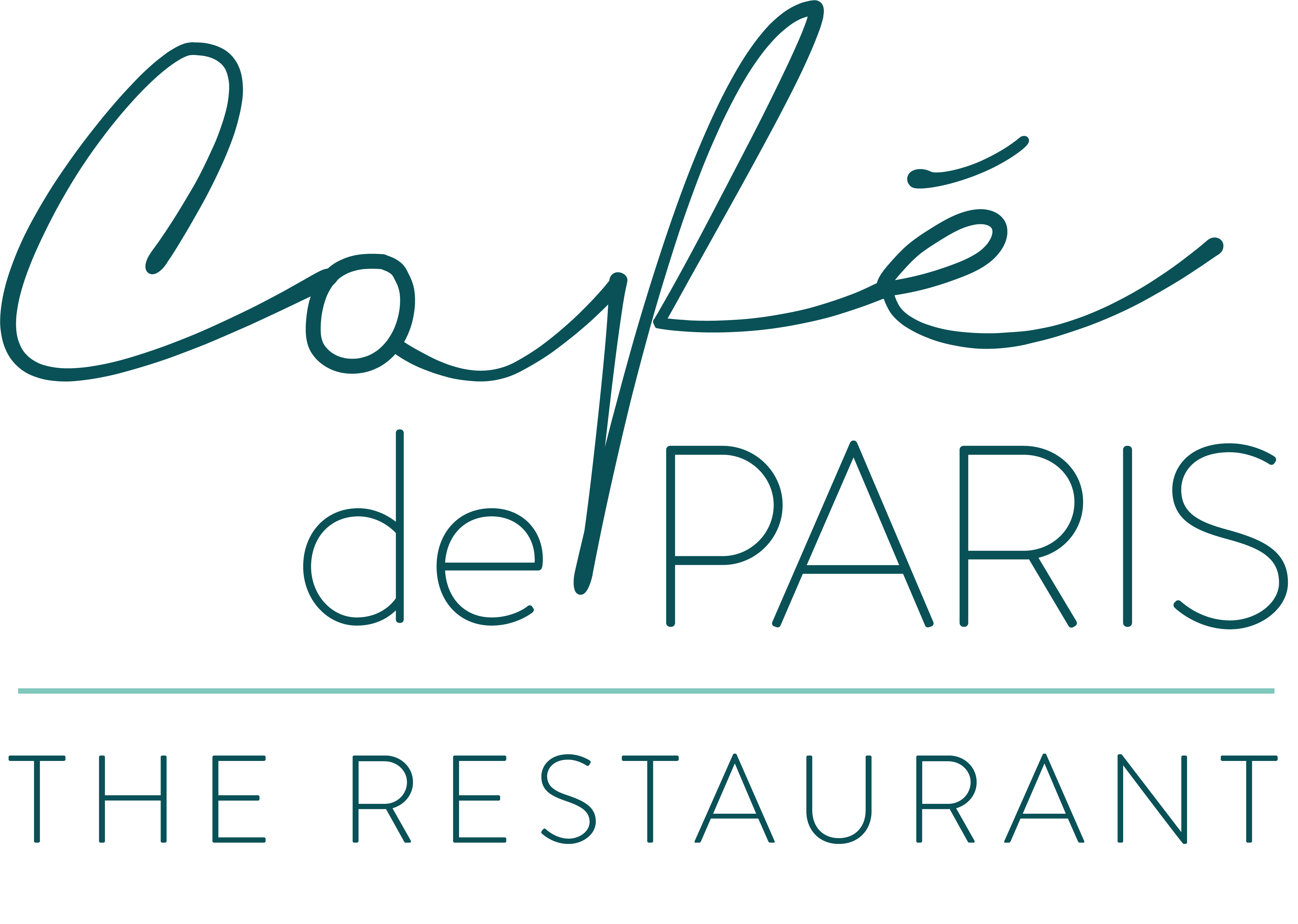 logo du Café de Paris, restaurant bistronomique avec vur mer à Biarritz